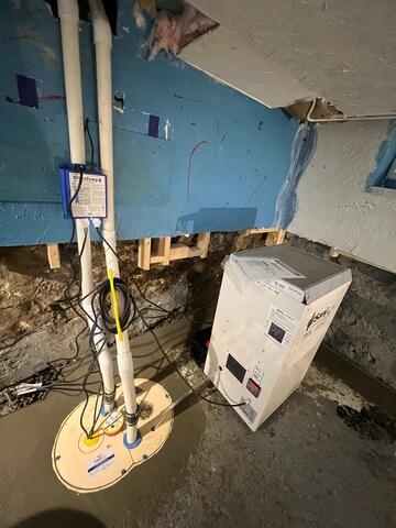 TripleSafe Sump Pump and SaniDry XP Dehumidifier