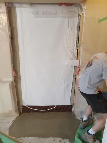 floor is re-concreted back