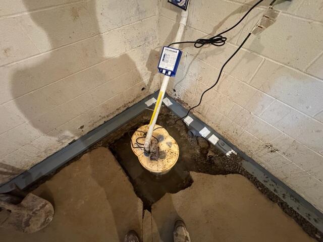 Sump Going In
