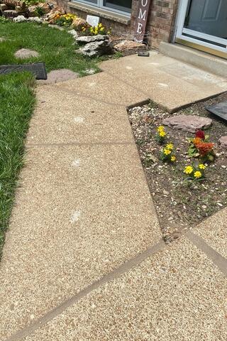 Leveled and Sealed Sidewalk