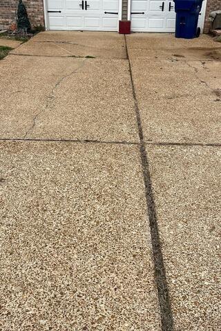 Cracked Driveway