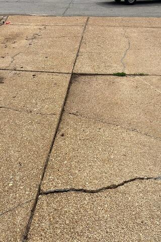 Unleveled Driveway