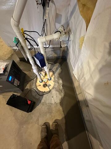 TripleSafe Sump Pump Installed