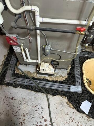 During TrenchDrain System