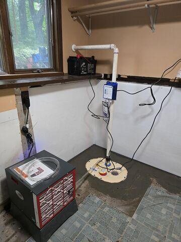New DoubleSafe™ Sump System and SaniDry Sedona™ Installed