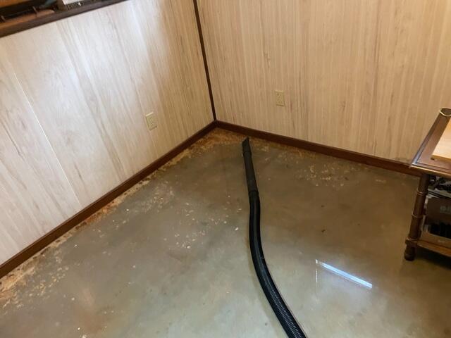 Standing Water Before Waterproofing