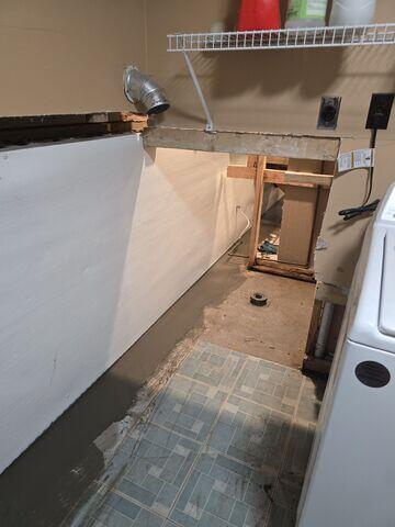 WaterGuard® and CleanSpace® Installed Behind Laundry Area