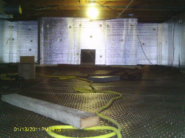 Insulated Crawl Space with SilverGlo