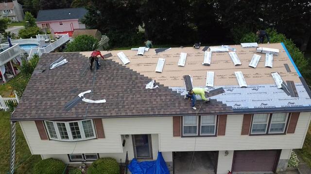 New Shingles Are Installed