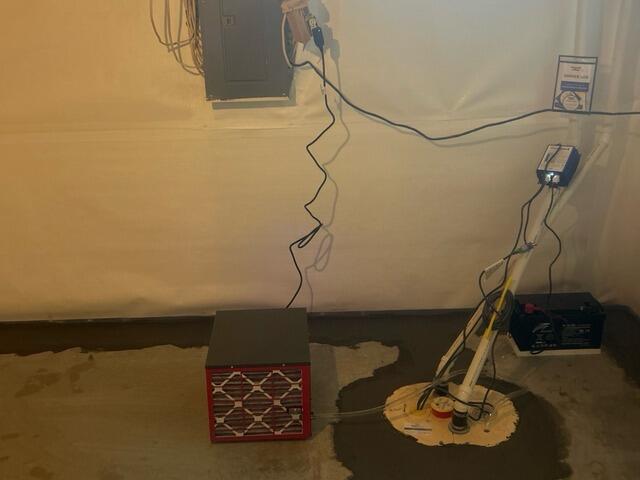 Waterproofed Basement
