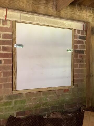 New Crawl Space Door