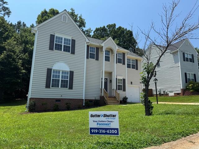 Front of home after gutter installation