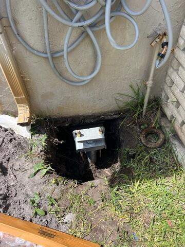 Complete Helical Pier Installation