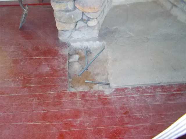 Fireplace Piering Repair