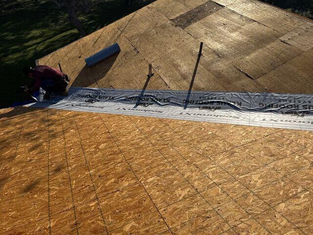 Installed Ice and Water Valley liner