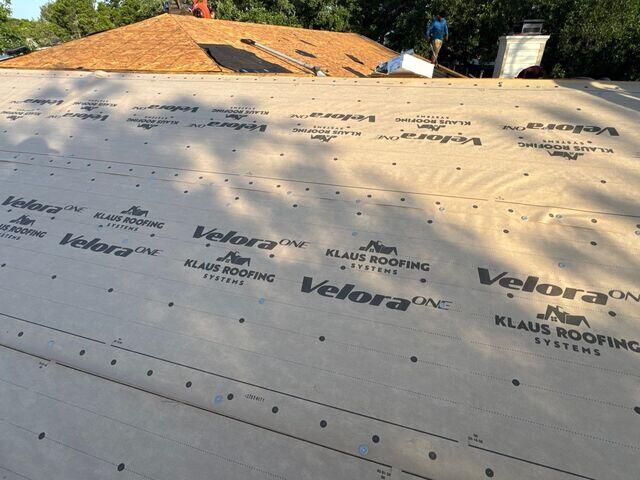 Covered the Whole Roof in Synthetic underlayment