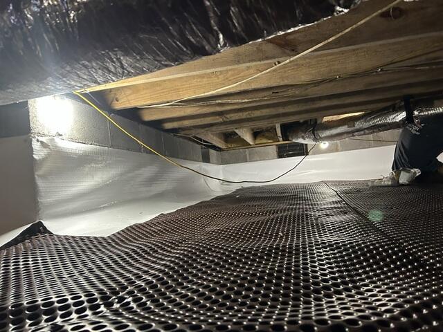 Drainage Matting Installed