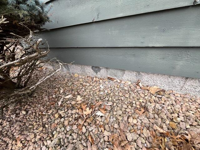 Worn and Weathered Concrete Block - Before