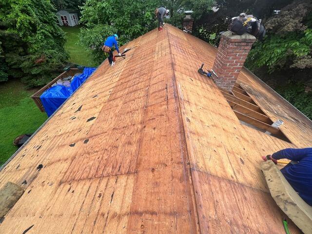 The Old Shingles Come Off