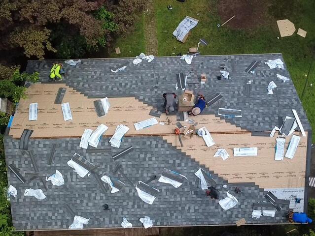 New Shingles Are Installed