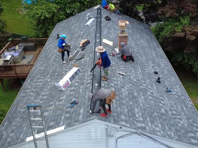 Ridge Vent Is Installed