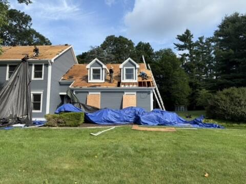 The Sheathing Is Exposed