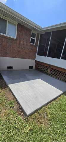Newly Poured Patio