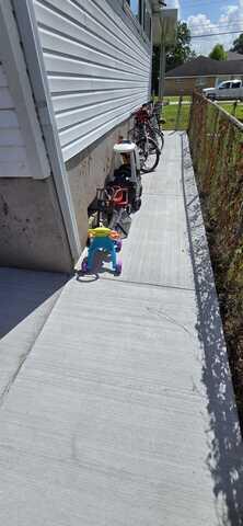 Cured walkway