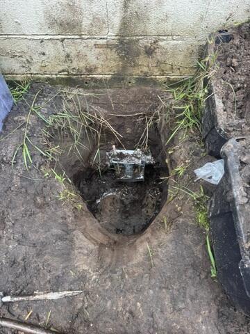 Complete Helical Pier Installation