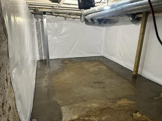 Waterproofed Basement