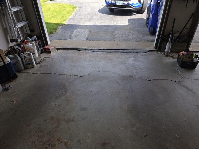 Unlevel Garage Apron