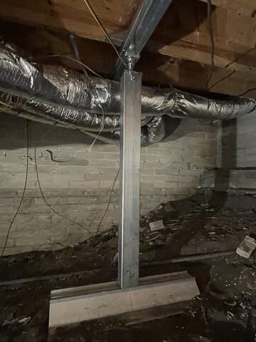 Permanent Crawl Space Stabilization Solution