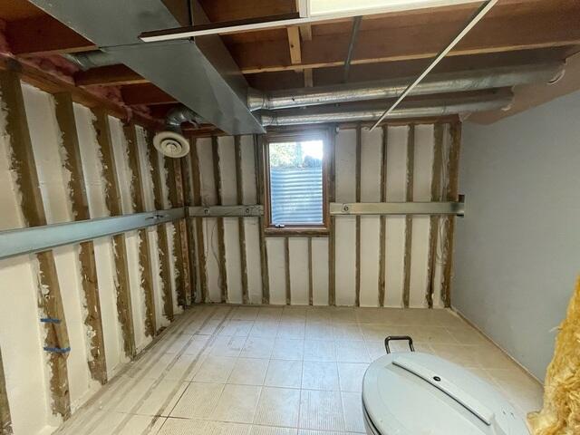 Basement Wall Stabilization in Progress