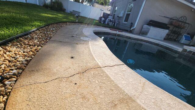 Concrete Pool Deck Cracks