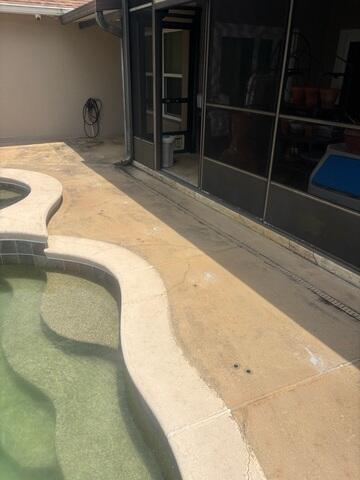 Concrete Pool Deck Leveled