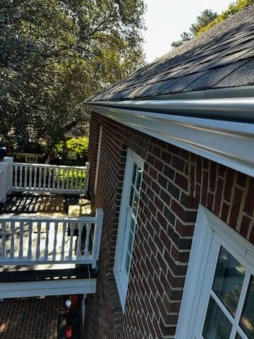 Front of Gutter Shutter System
