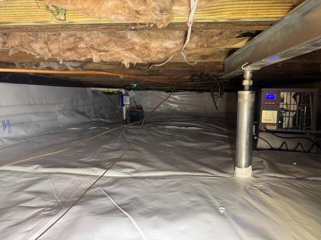 Full Crawl Space Encapsulation and Dehumidifier Installed - Winston-Salem, NC