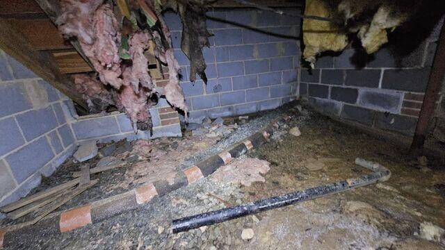 Severe Crawl Space Neglect with Collapsed Insulation and Debris - Hillsborough, NC