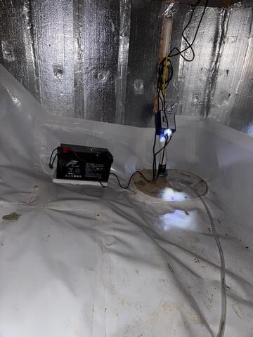 Battery-Backed Sump Pump Installed for Active Water Management - Hillsborough, NC