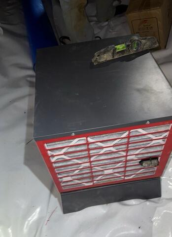 Final Step: Dehumidifier Installed to Maintain Dry Crawl Space Conditions - Hillsborough, NC