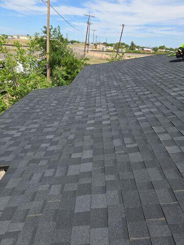 Finish product of a new roof.
