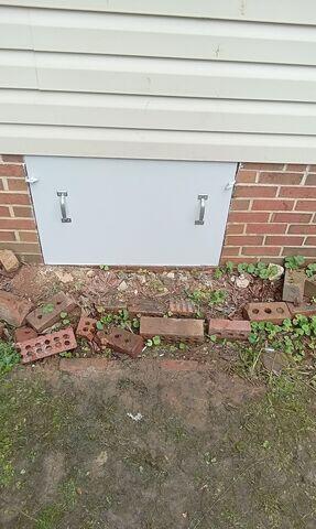 Replacing Crawl Space Door