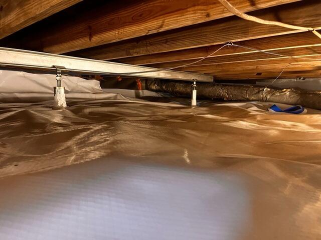 CleanSpace Vapor Barrier Paired With Our SmartJack Support System