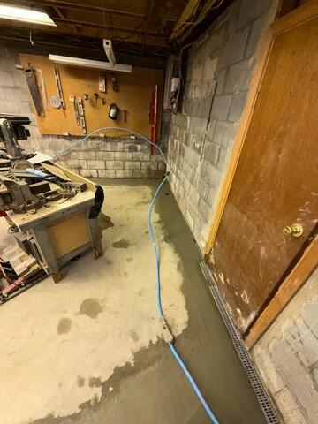 TrenchDrain Collecting Water in Front of Door