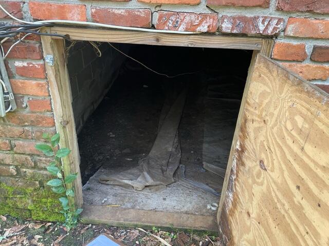 Old Crawlspace Door