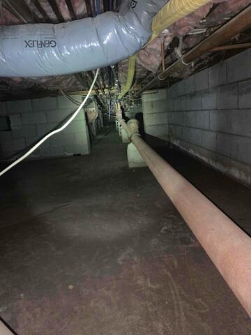 Damp Crawl Space