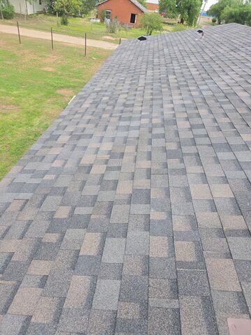 Completion of Shingles being placed.