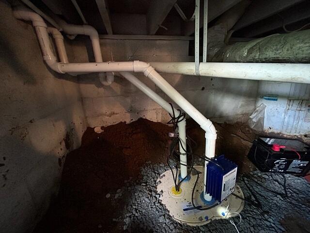 TripleSafe Sump Pump Fully Installed