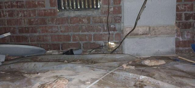 Open Passage From Inside Crawlspace