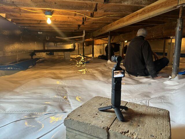 Crawl Space Repair Documenting in Hamersville, OH